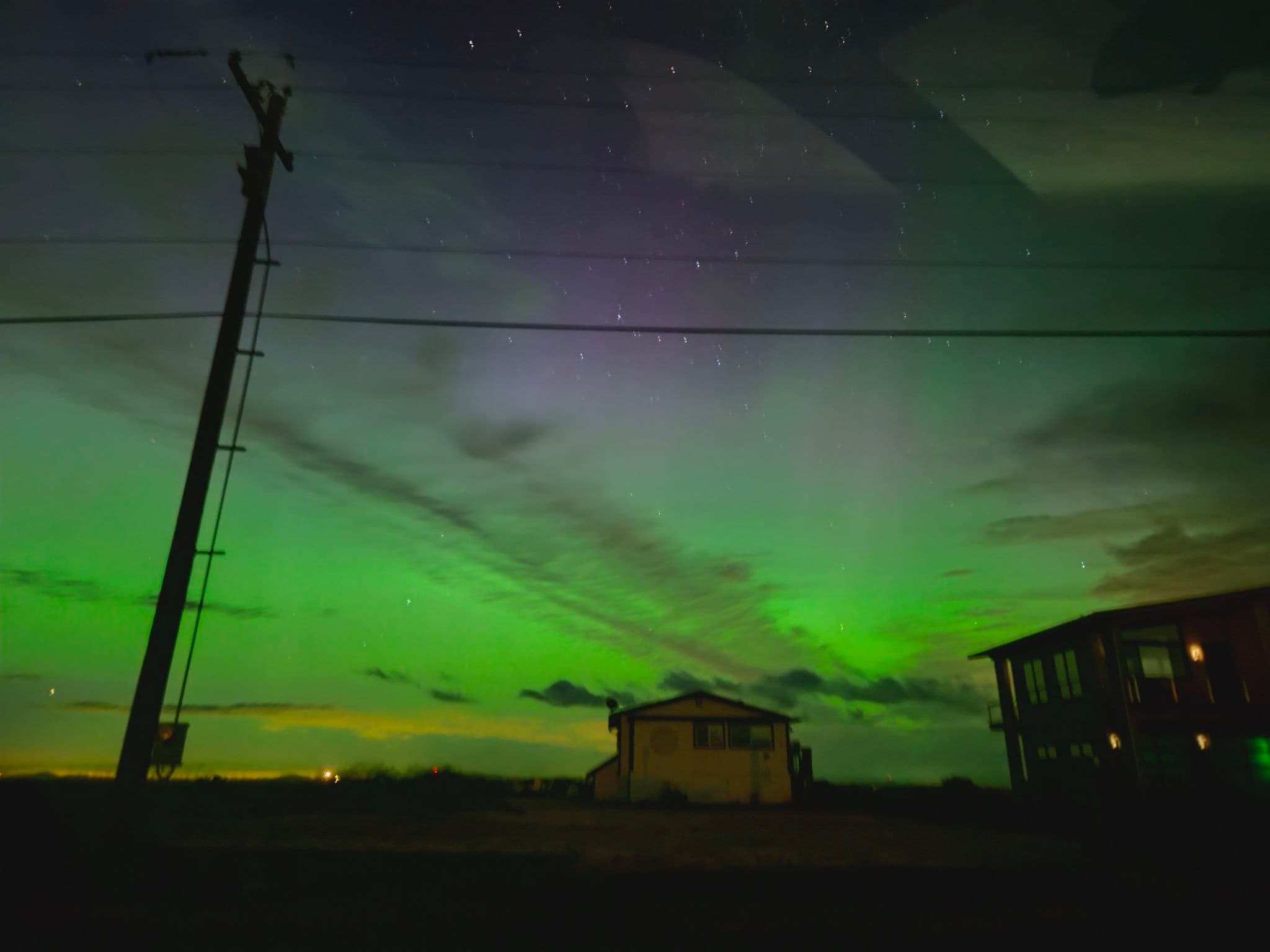 Northern lights photographed by Tb in Sequim, WA