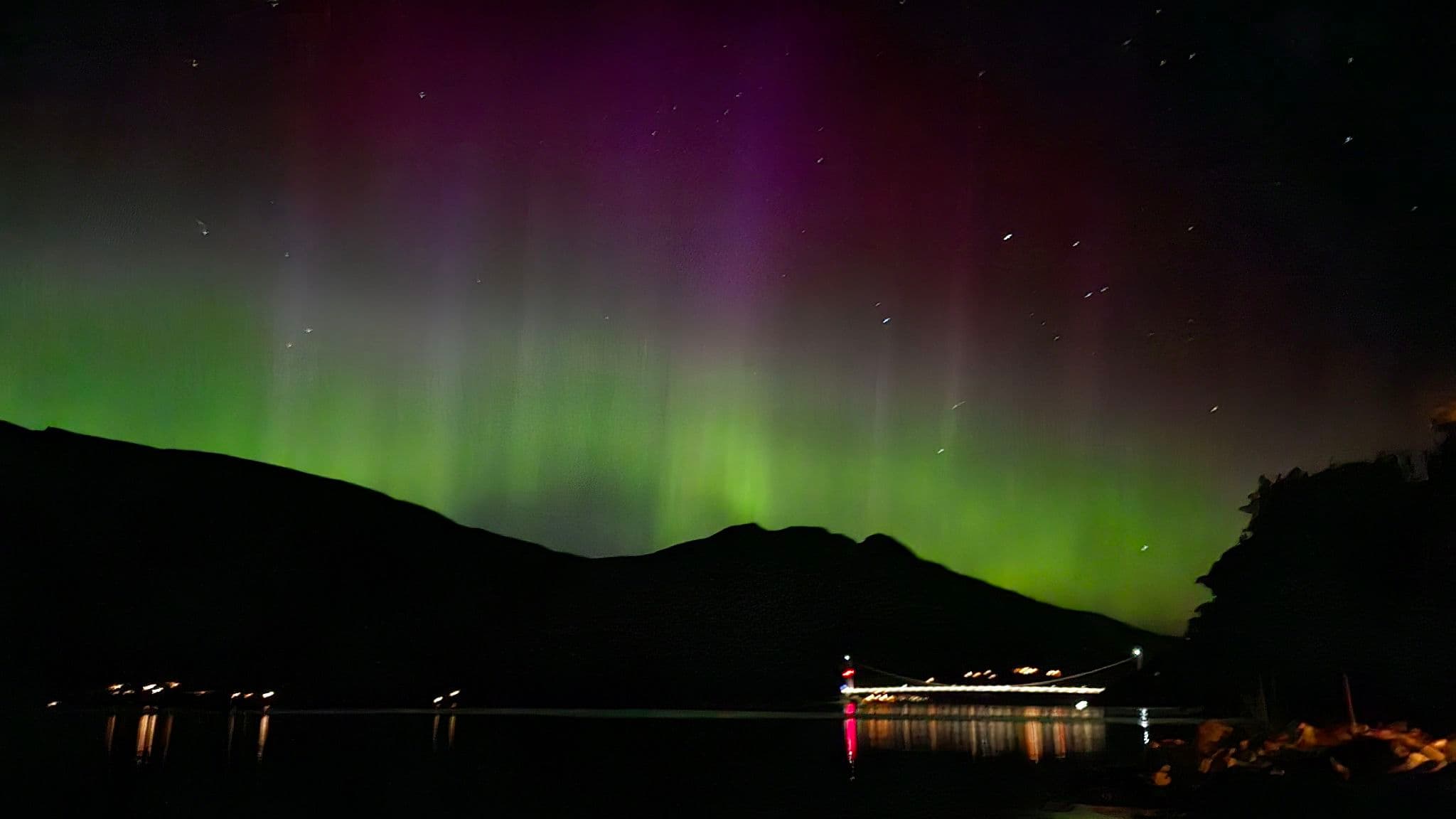 Northern lights photographed by Vroni in Vestland