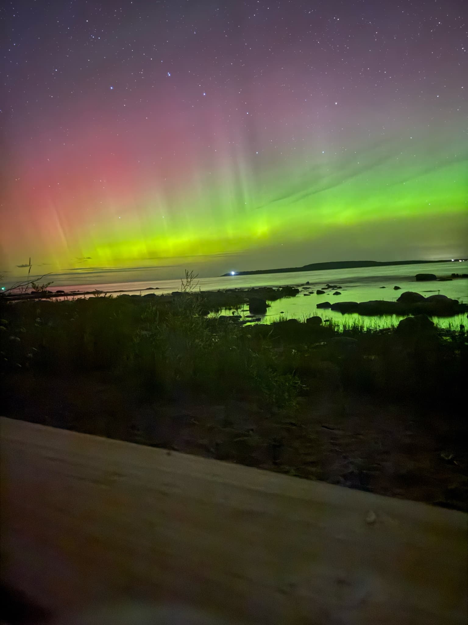 Northern lights photographed by beforebee in Tiny