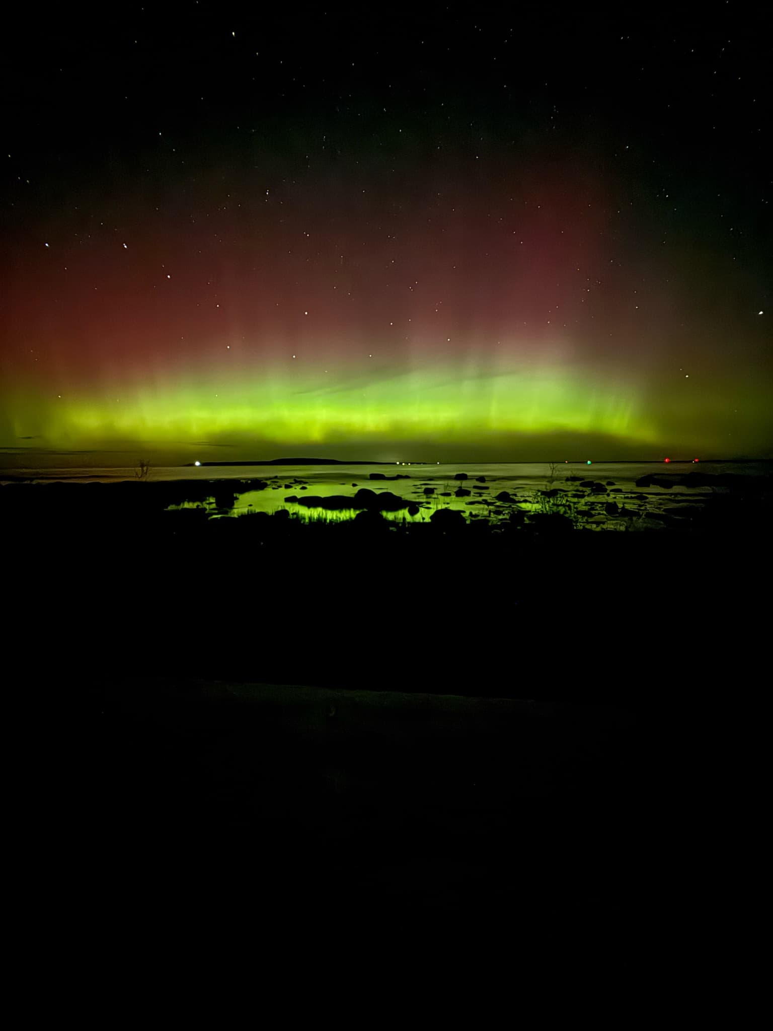 Northern lights photographed by beforebee in Tiny