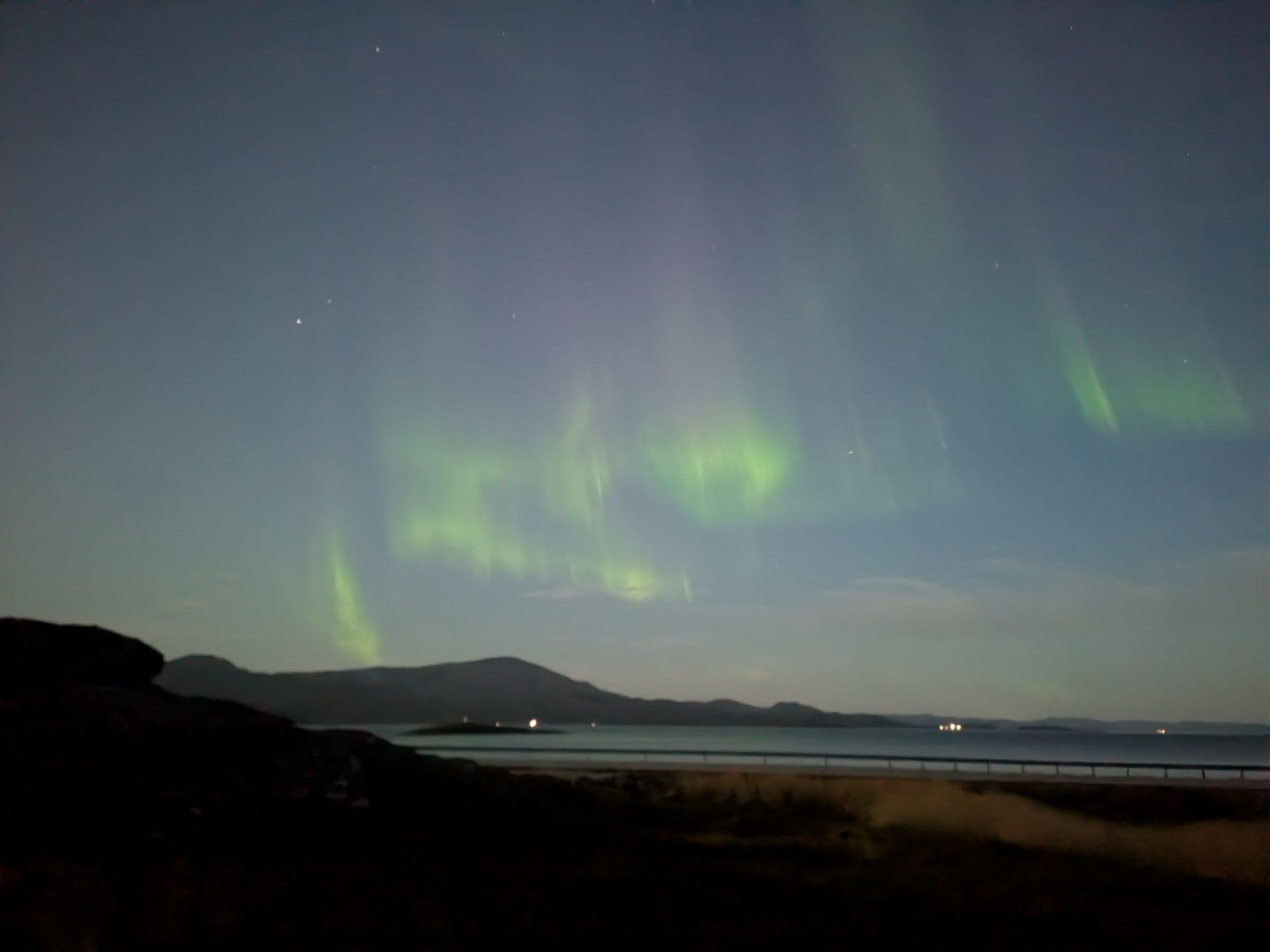 Northern lights photographed by Juul in Finnmark