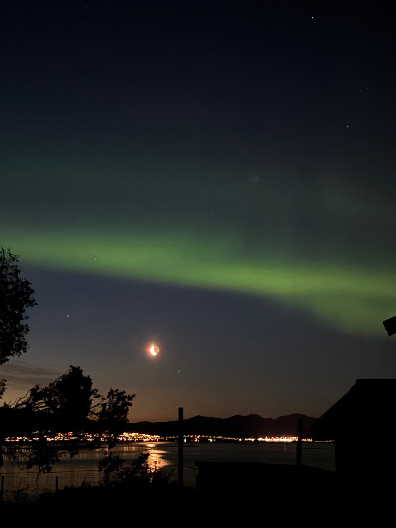 Northern lights photographed by Pia in -