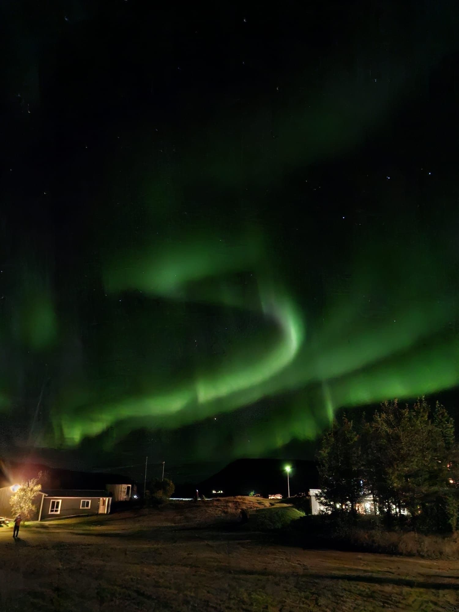 Northern lights photographed by Sonja in Akureyri