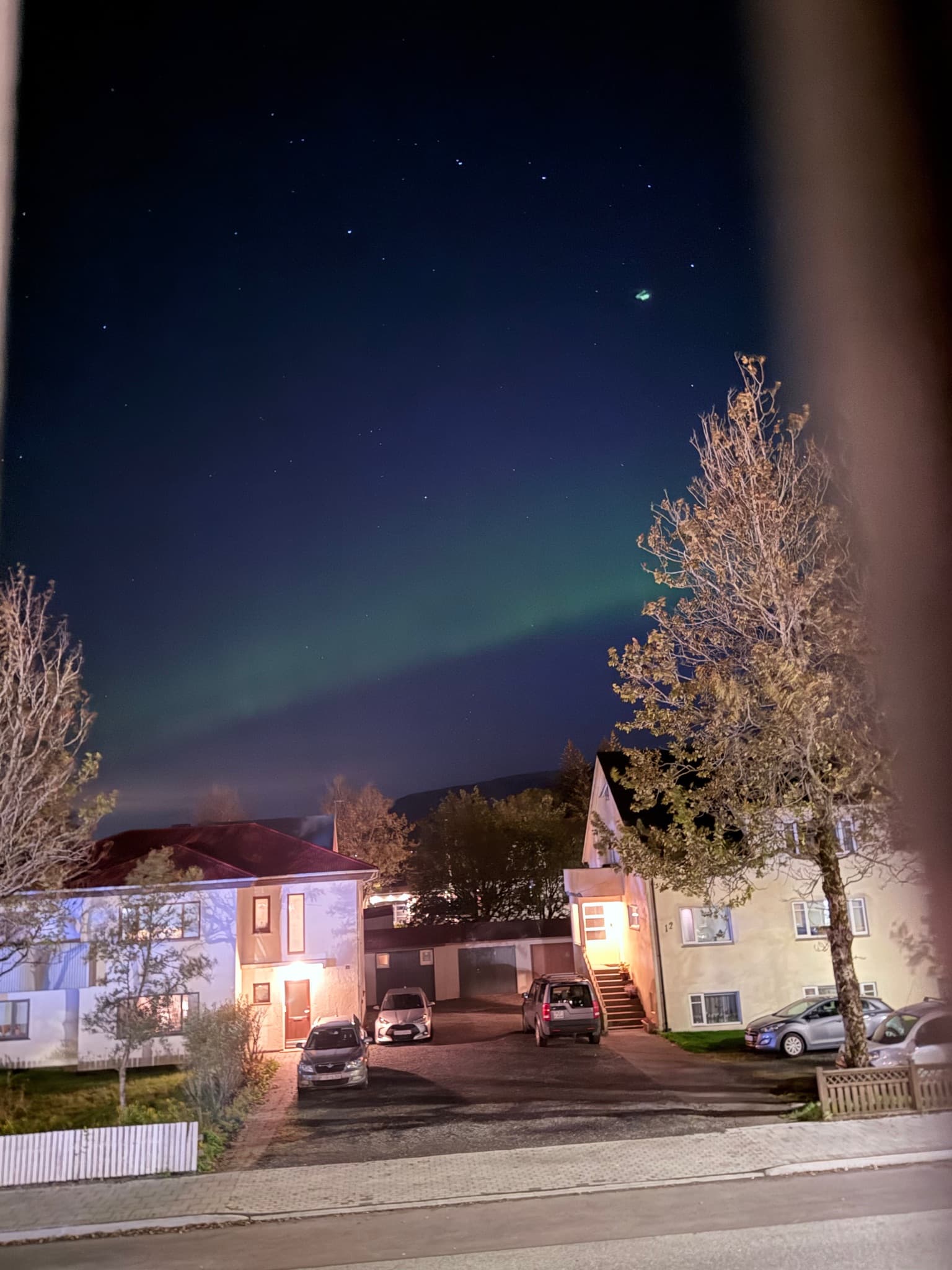 Northern lights photographed by LJER in Selfoss