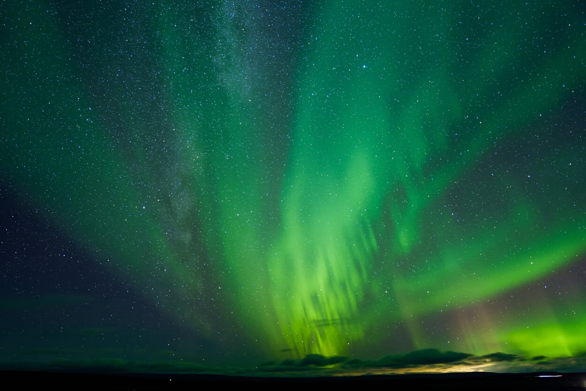 Northern lights photographed by Lin in 米湖 拉夏酒店