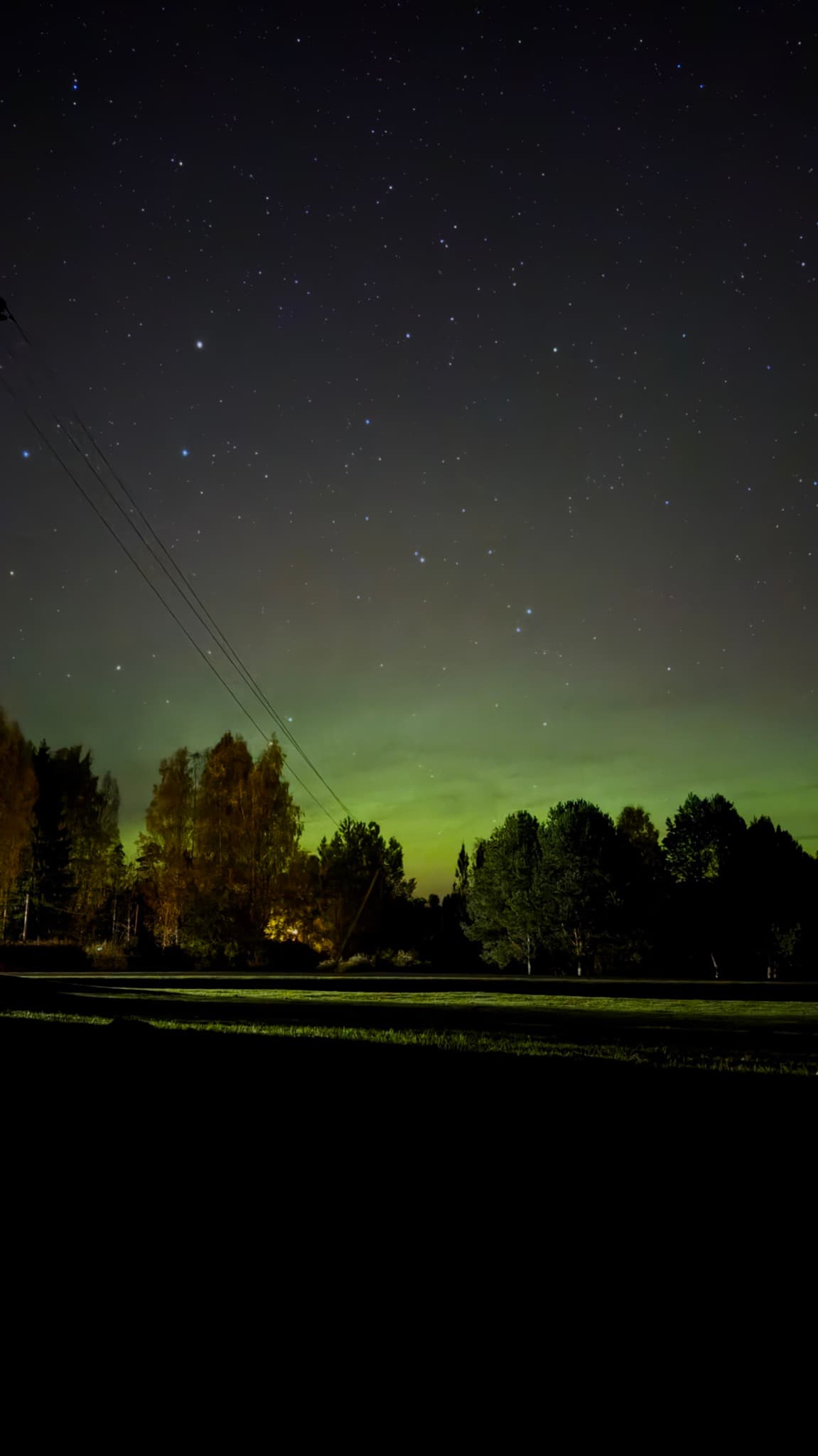 Northern lights photographed by Elis in Mustvee
