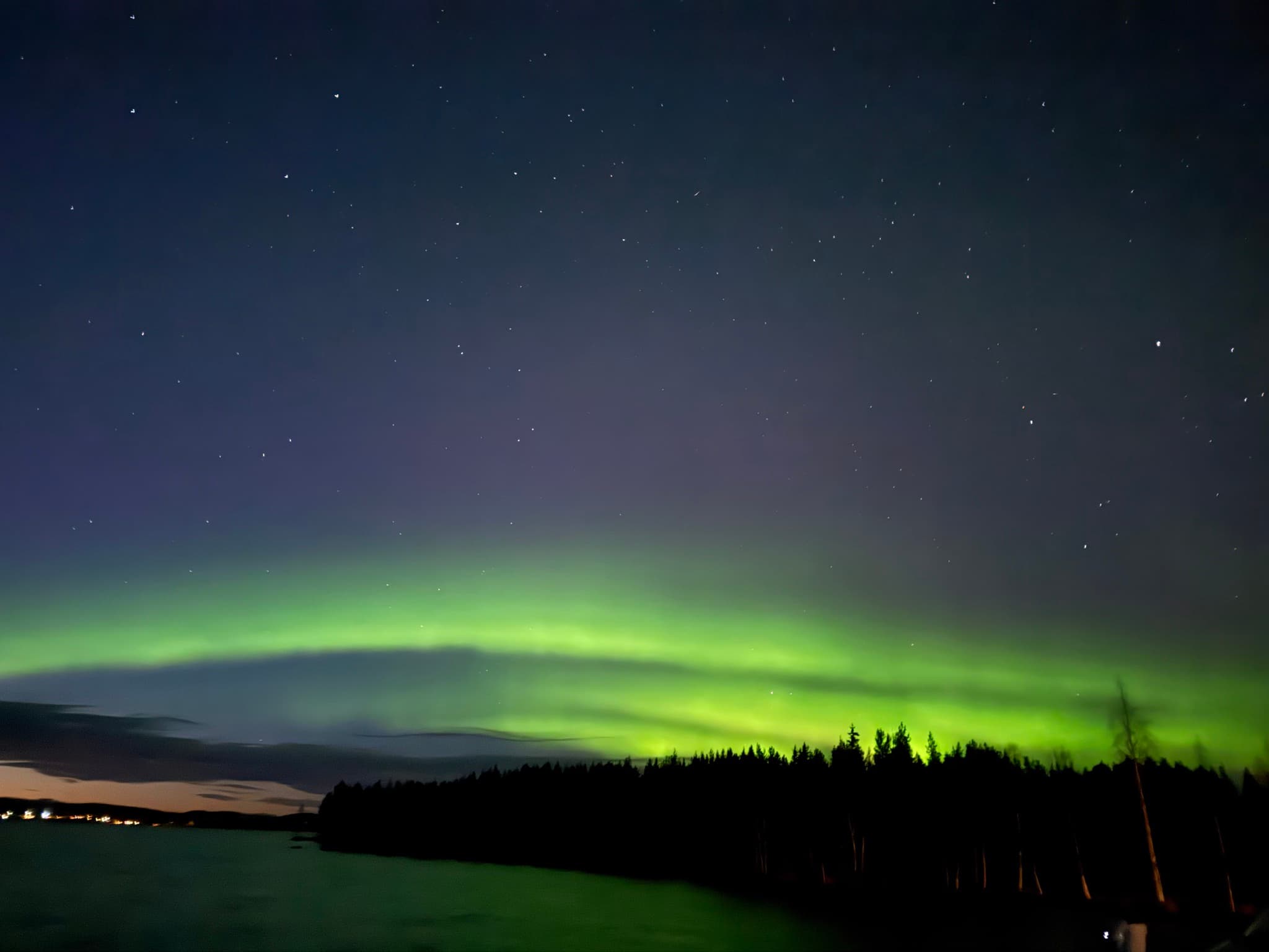 Northern lights photographed by Seafred in Jokkmokk