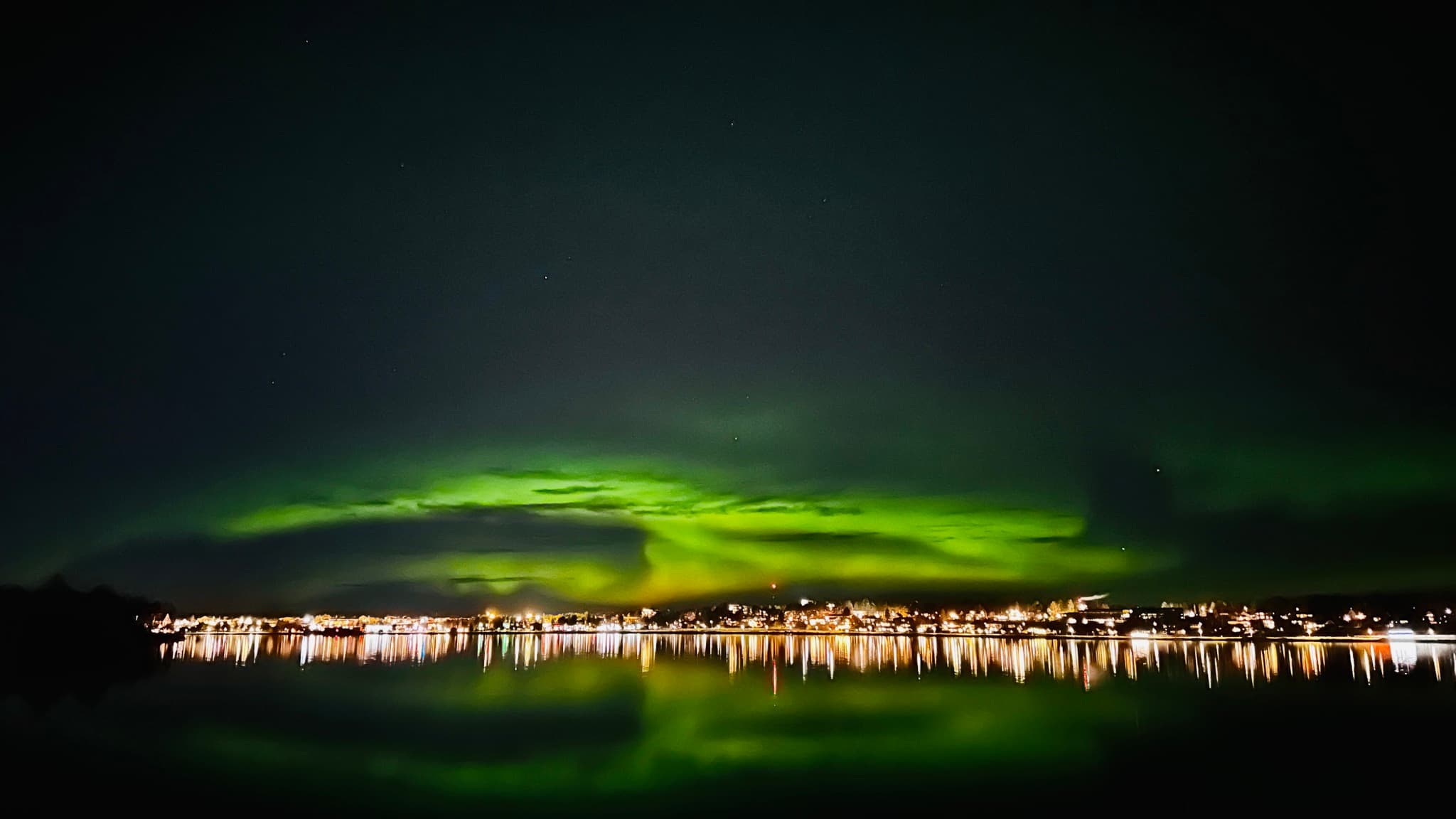 Northern lights photographed by HoT in Kalix
